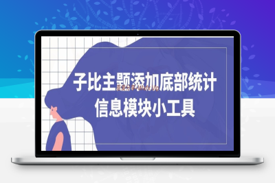 子比主题网站添加底部统计信息模块小工具-吾爱分享